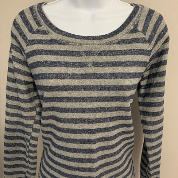 Mossimo Supply Co. Tops - Mossimo Supply Co Gray and Navy Sweatshirt